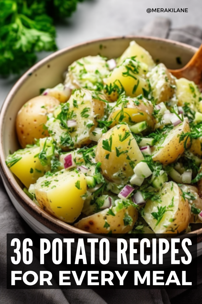 36 Potato Recipes for Every Meal | If you're looking for ways to add starchy carbs to your diet, potatoes are a great option. Rich in vitamin C and good for digestive health, there are so many ways you can cook with potatoes, and we're sharing some of our favourites. Whether you're looking for breakfast, lunch, dinner, or side dish recipes you can make with fresh or leftover potatoes, this post is for you! Quick and easy, these dishes are both delicious and satiating! 