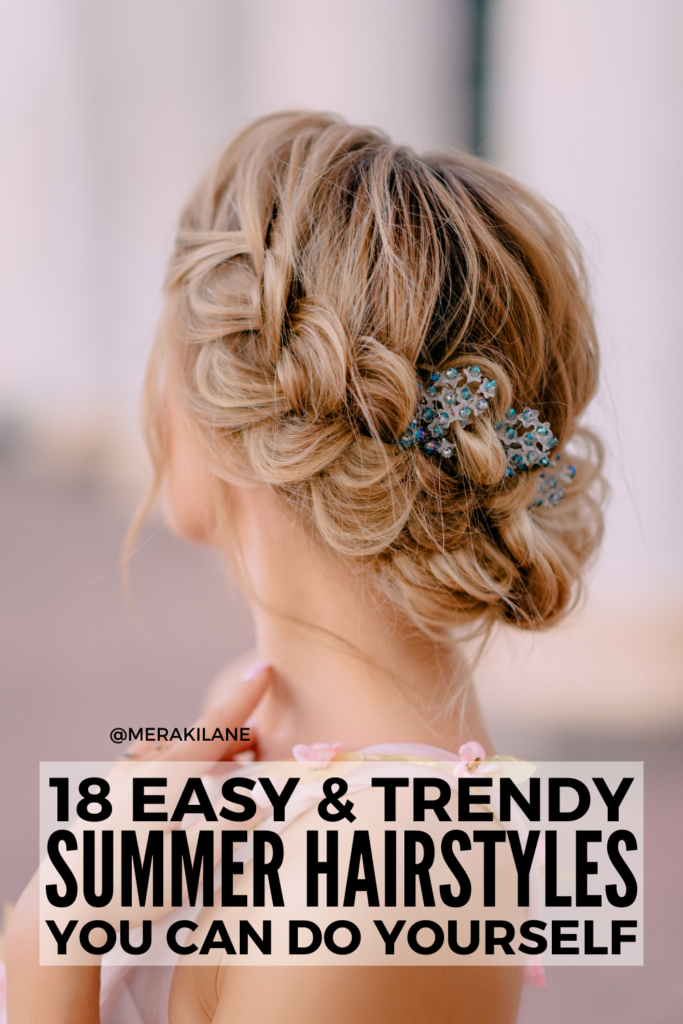 18 Easy Summer Hairstyles for 2024 You Can Do Yourself | Summer is quickly approaching and we’re just as excited for our summer hairstyles as we are for our summer outfits. It’s a fun and carefree time of year where styles like bubble braids and accessories like butterfly clips aren’t out of place. Whether you have hair that's short, medium length, or long that's straight, wavy, or curly, we've got you covered with this collection of cute and easy summer hairstyles for 2024!