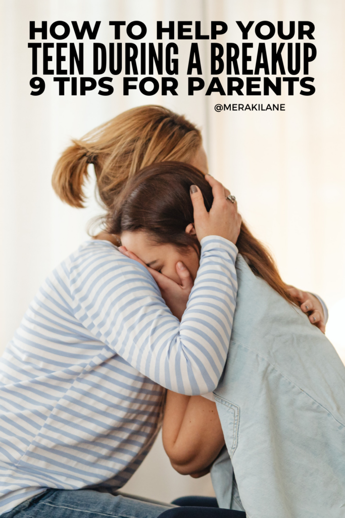 How to Help Your Teen Through a Breakup | Discover practical advice and motivational tips to help your teen move on after a breakup. Learn how to offer support and guidance that boosts confidence and positivity during this challenging time. Whether it’s sharing uplifting quotes, helping them focus on self-care, or offering advice to navigate emotions, these parenting tips and strategies will help your daughter or son heal and come out stronger on the other side of teen breakups.